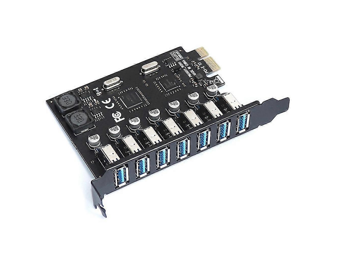 Adaptador De Expansão Usb 3.0 Pci E Com 7 Portas, Hub Adaptador Pci E Para Computadores De Mesa Hengjian