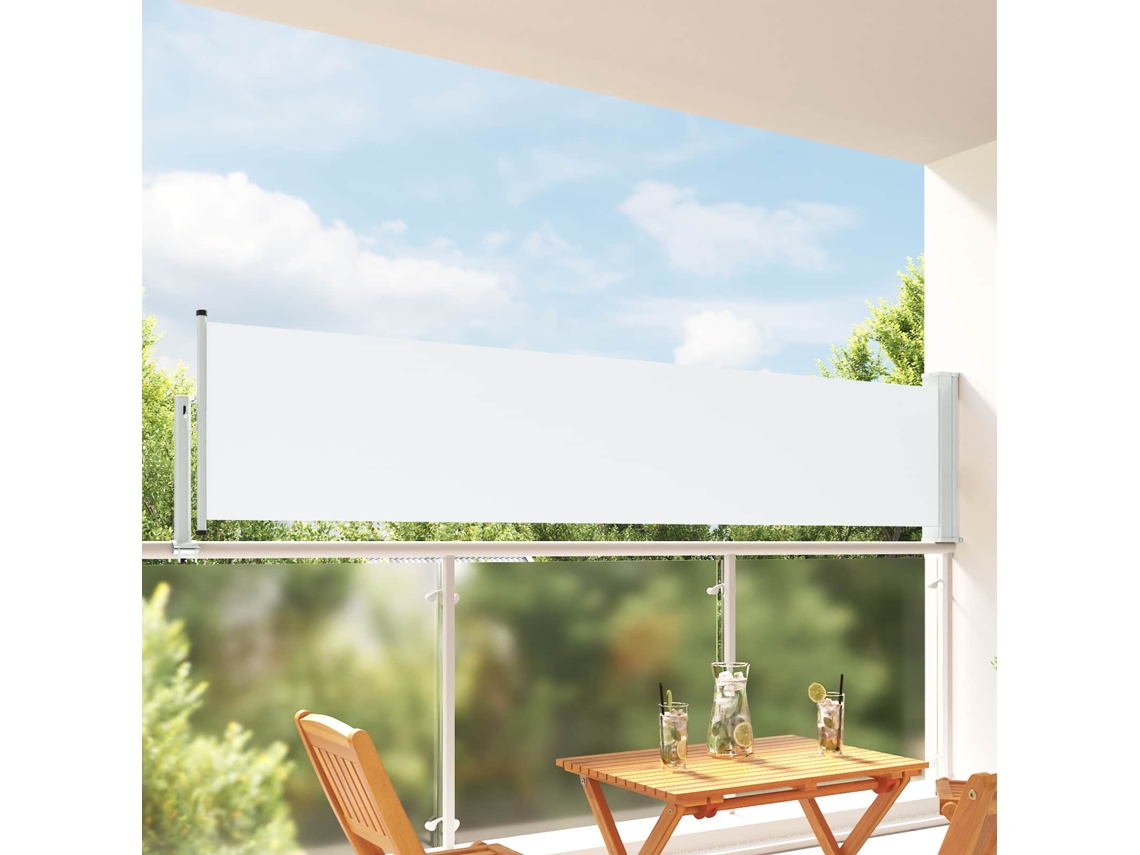 Vidaxl Toldo Lateral 80 X 300 Cm 100% Poliéster, Ferro E Aço