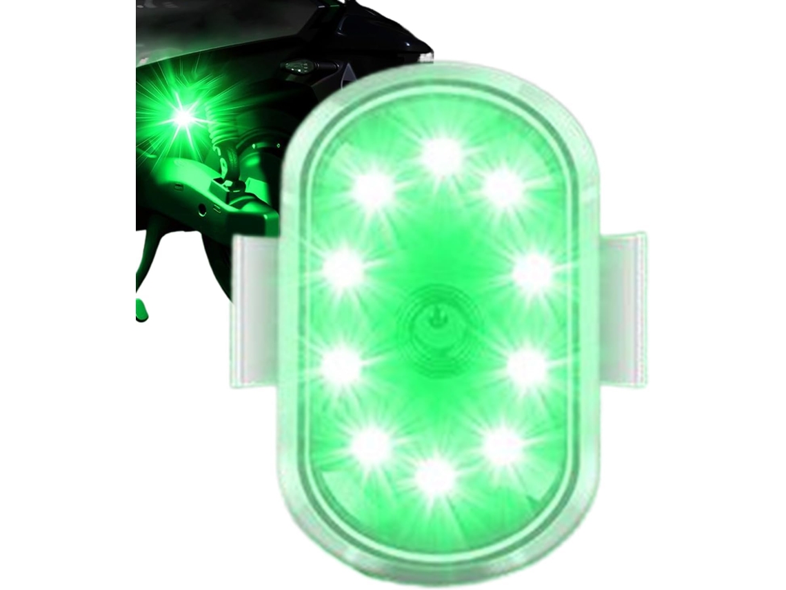 Luzes Intermitentes, Iluminação Led De 8 Cores Com 10 Modos Intermitência