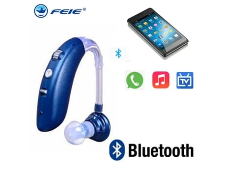 Novo Recarregável Bluetooth Usb Mini Aparelhos Auditivos Digitais Tom Ajustável Amplificador De Som Audição Portátil Surdo Aparelho Auditivo Feie