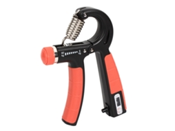 Treinador De Força De Grip Com Contador Portátil Exercitador De Dedos Para Construção Muscular E Recuperação Preto Vermelho