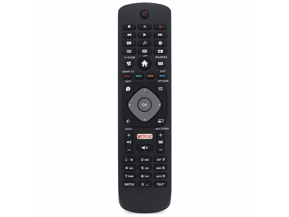 Comando À Distância Para Tv Philips Lcd Compatível Com 398gr08beph, Botão Netflix_dae