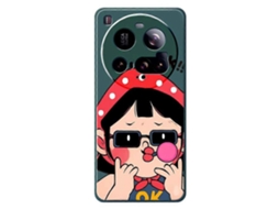 Capa Tkdaddy Para Xiaomi 15 Ultra Com Estampa De Criança Fofa E Bordas Retas Em Tpu, Capa Traseira Verde