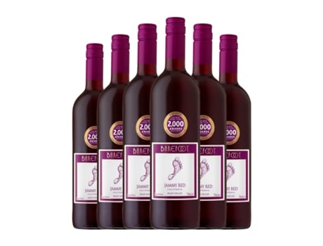 Vinho BAREFOOT Jammy Red California (0.75 L - 6 Unidades)