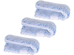 Refis De Limpador Vidros Em Microfibra, 3 Peças Reutilizáveis