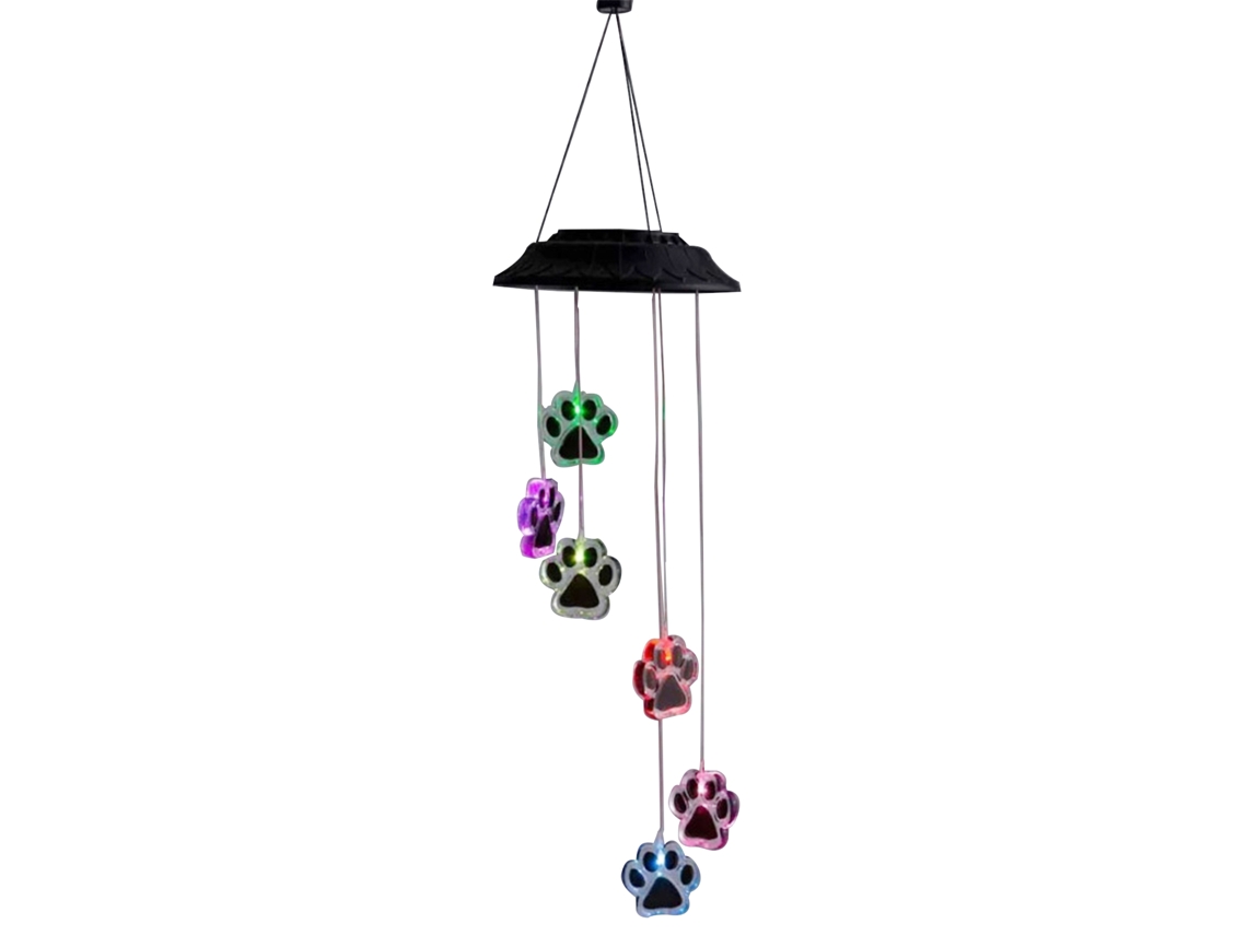Sino Eólico Solar Garra de Urso Led Colorido