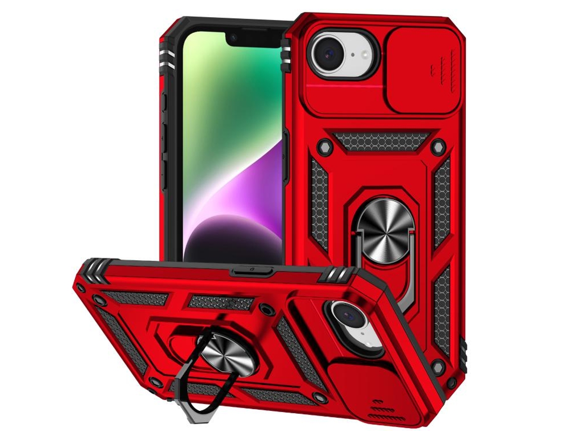 Capa Para Iphone 16e - Suporte Deslizante Para Câmera