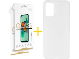 Kit Capa e 2 Películas Samsung Galaxy S20 SKYHE Liso (Transparente)