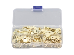 Kit De 251 Acessórios Para Pendurar Molduras Com Arcos D E Ganchos Serrilhados, Inclui Parafusos E Chave De Fenda