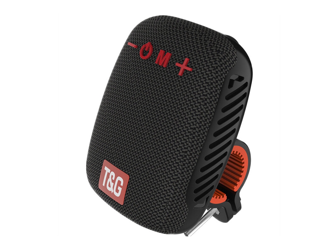 Tg Caixa Som Sem Fio Ciclismo Preta Alto-falante 45mm Hifi Bluetooth V5.3 Resistente Água Portátil Rádio Fm Passeios Caminhadas