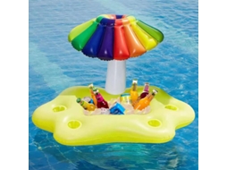 Bar Flutuante Para Piscina, Jangada Inflável Para Adultos, 95x55x65cm