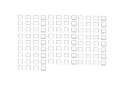 Kit com 100 Capuchos de Interruptor Táctil Transparente S/MARCA