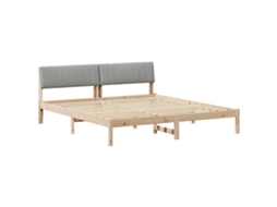 Estrutura da Cama Marrom e Cinza Claro 180 X 200 Cm MAISON EXCLUSIVE