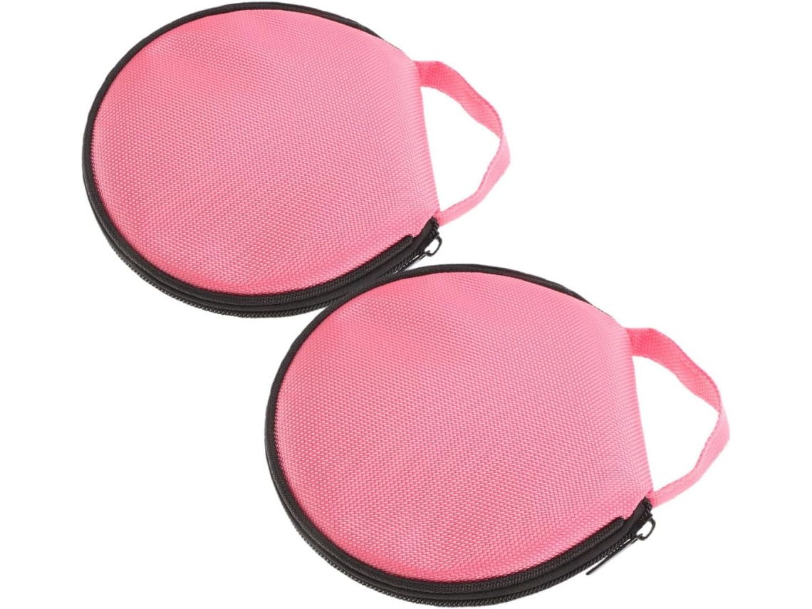 Porta-cds Para Carro Em Tecido Oxford Rosa