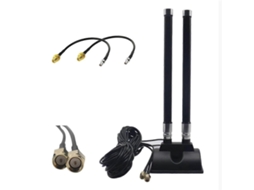 Antena Lte Sma Macho Para Roteador Cpe 5g, Alto Ganho De 46 Dbi, Cabo De Extensão Externo 5g Com Base Magnética. Aquaforge