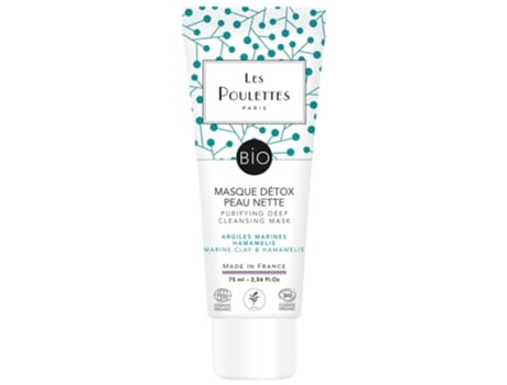 LES POULETTES PARIS Máscara desintoxicante de argila marinha 75 ml