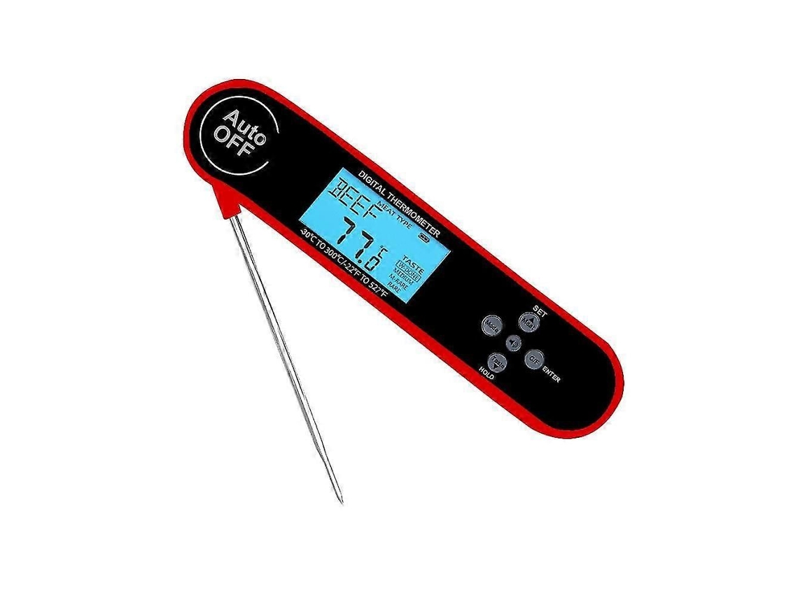 Termômetro de Carne Leitura Instantânea para Cozinhar, Tacômetro Digital Alimentos À Prova D'água Grelha R Presente Proporção Ali GOKOCO