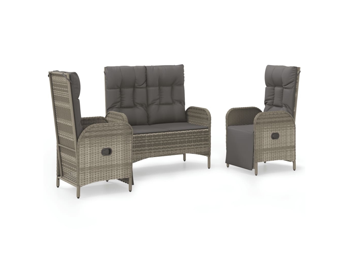 Garden Dining Set, Garden Dining Sets Vidaxl Cinzeto Rattan / Vime (n/a)