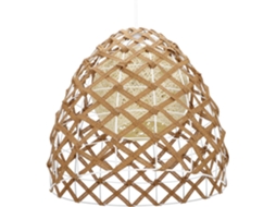 Luminária De Teto Em Rattan Trançado, Estilo Marrom, Luminária Pendente Simples Para Decoração De Iluminação De Interiores.