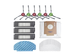 Para ecovacs deebot ozmo t8 aivi ing robô aspirador de pó escova lateral saco de pó de limpeza descartável