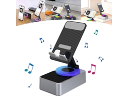 Suporte Para Celular 3 Em 1 Com Áudio Bluetooth E Bateria Integrada, 100% Novo.