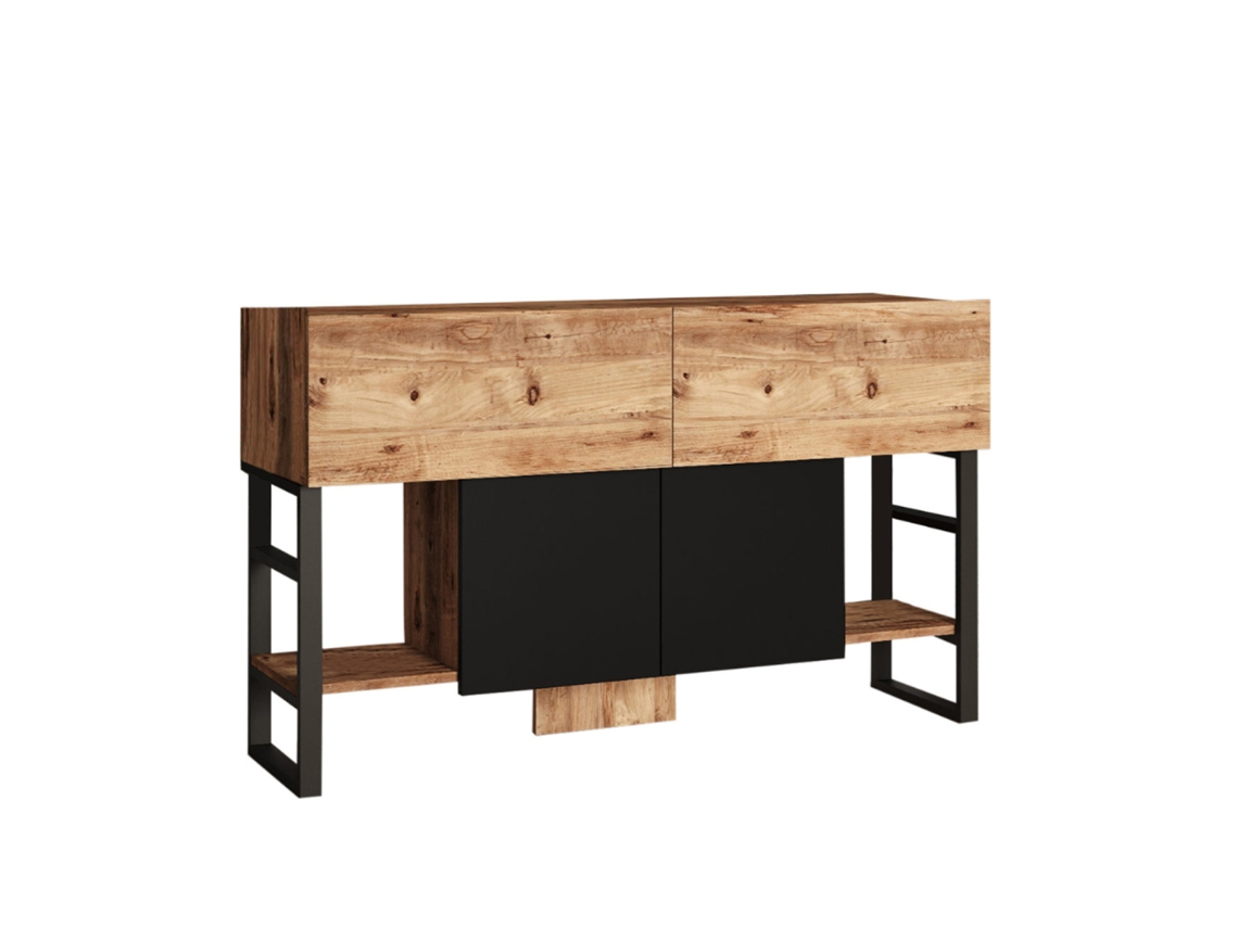 Console com Armazenamento Estilo Industrial Tari CONCEPT U
