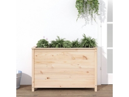 Vidaxl Canteiro Elevado De Jardim 119,5x40x78 Cm Pinho Maciço