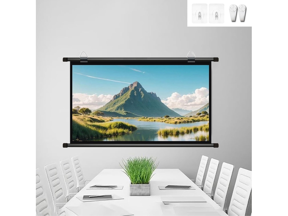 Tela de Projeção 30 Polegadas 16:9 4:3 Hd Portátil