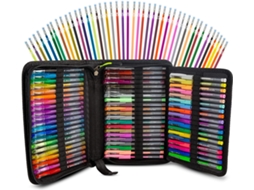 Conjunto de 120 Canetas em Gel Coloridas AQUAFORGE