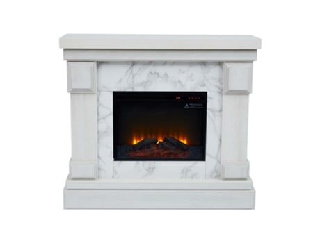Lareiras Elétricas TEAMSON HOME (Madeira - Branco - 108,2 cm)
