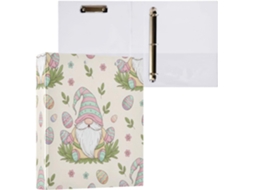 Pasta de 3 Argolas para Papel Tamanho Carta , Organizador Redondo com Prancheta, Suporte Pranc (27,9 X 21,6 Cm)