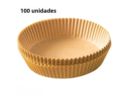 (100 Unidades) Papel Antiaderente Descartável Para Fritadeira A Ar, Próprio Para Alimentos E Resistente A Óleo