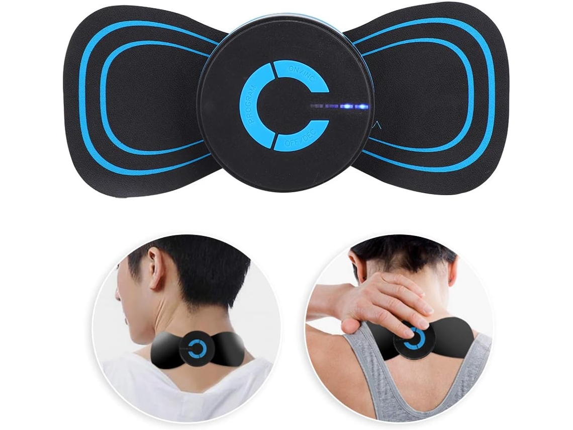 Estimulador Muscular Portátil Com Tecnologia Ems Para Massagem No Pescoço E Nas Costas