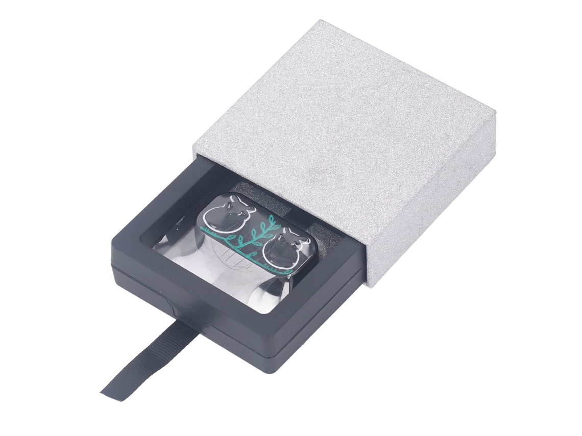 Ats slider Antiestrés com Padrão de Coruja, Apoio Confortável, Portátil e Resistente para Estudantes e Trabalhadores de Escritório, Preto