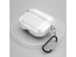 2 Unidades De Capa Protetora Transparente De Tpu Com Airbag Para Fones De Ouvido Airpods Pro