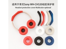 Acessórios Para Fones De Ouvido Sony Wh Chn520 Capa Protetora Com Zíper Para A Faixa De Cabeça Yunzii (branco Creme)