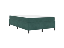 Conjunto 1 Estrutura Da Cama Vidaxl Verde Tecido (120 X 200 Cm)