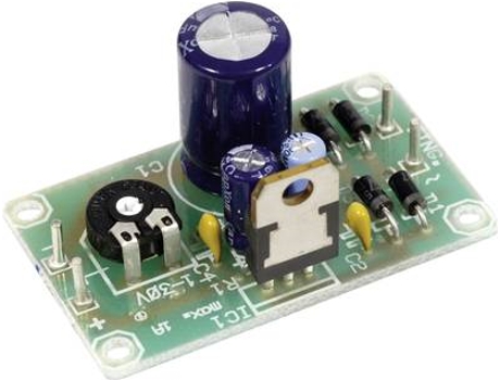 Spannungsregler Platine Für Lm 317 T Ausgangsspannung 1.2 32 V/dc Fertiggerät H Tronic (mit Spannungsregler)
