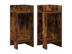 Side Table, Side Tables Vidaxl Marrom Madeira Processada (n/a)