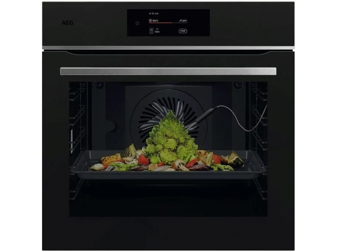 Forno Multifunções AEG TE8PB731AT (Outlet Grade B - 71 L - AquaClean e Pirólitico - Preto Mate) 