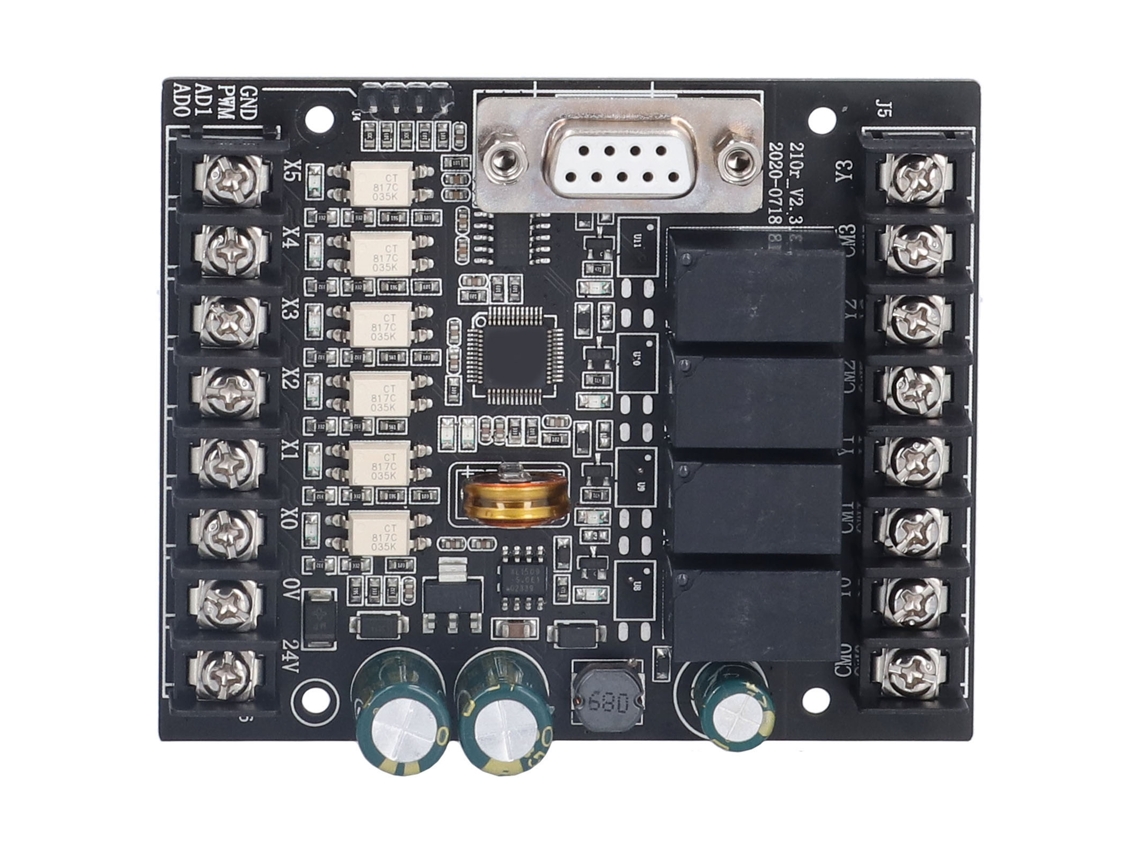 Placa De Controle Industrial Plc Controlador Lógico Programável Saída De Relé Ws2n10mrs1