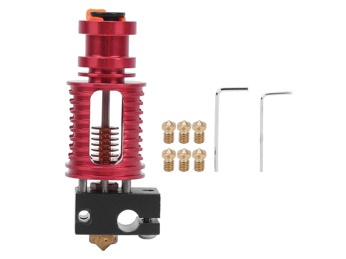 Upgrade Extrusor Cabeçote Aquecimento Metal 1.75/0.4mm para Impressora 3d