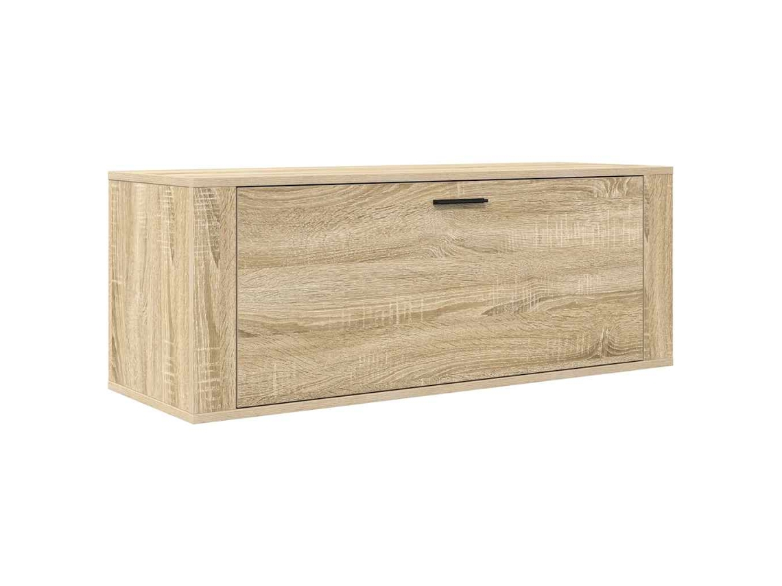 Sapateira de parede VIDAXL Marrom Madeira processada (100x35x38 cm)