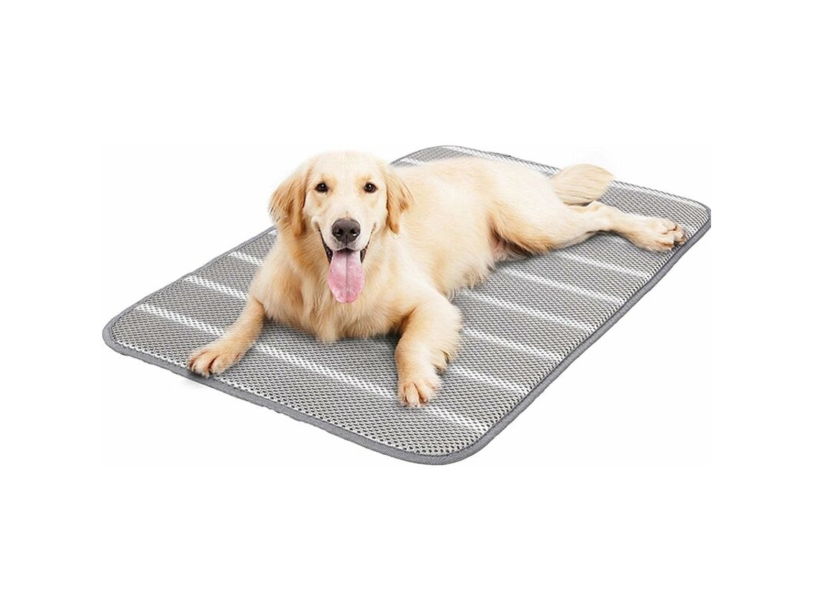 Tapete Refrescante, em Malha, para Cães e Gatos, Antiderrapante, Tamanho P, Cinza AQUAFORGE