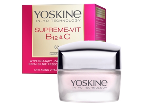 Supremo Yoskine Vitamina B12 C Creme Preenchedor Forte Antirrugas Dia 60, 50ml