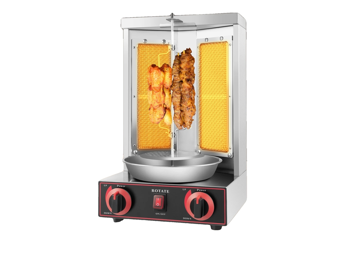 Mã¡quina De Shawarma A Gã¡s Natural 3kw 572â°f Retangular 26,45 Lbs Oem