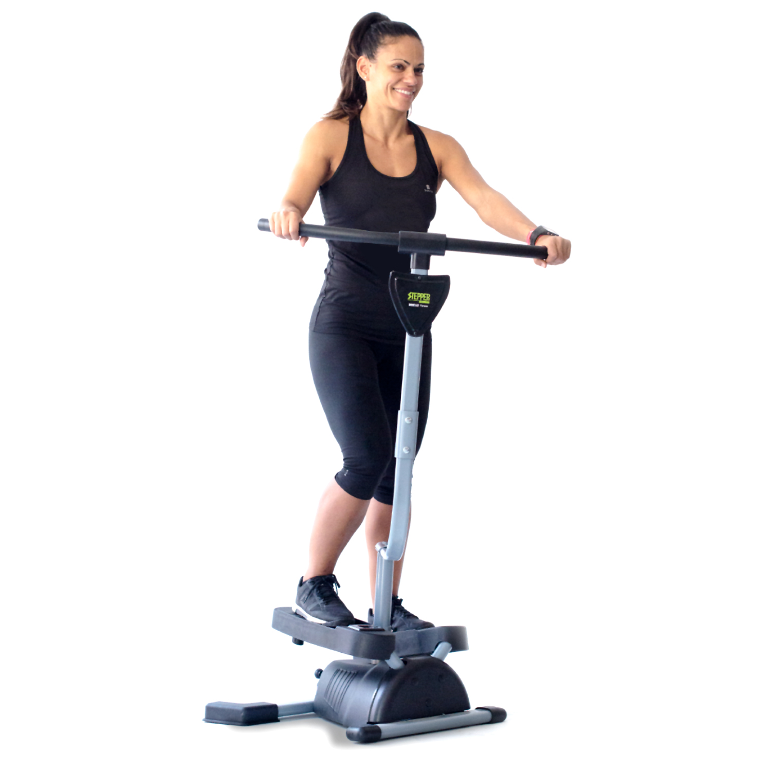 Stepper BONPLUS BP Fitness Cardio Twister. Exercício Glúteos, Pernas,  Cintura, Abdominais e Braços. Visor de controle digital