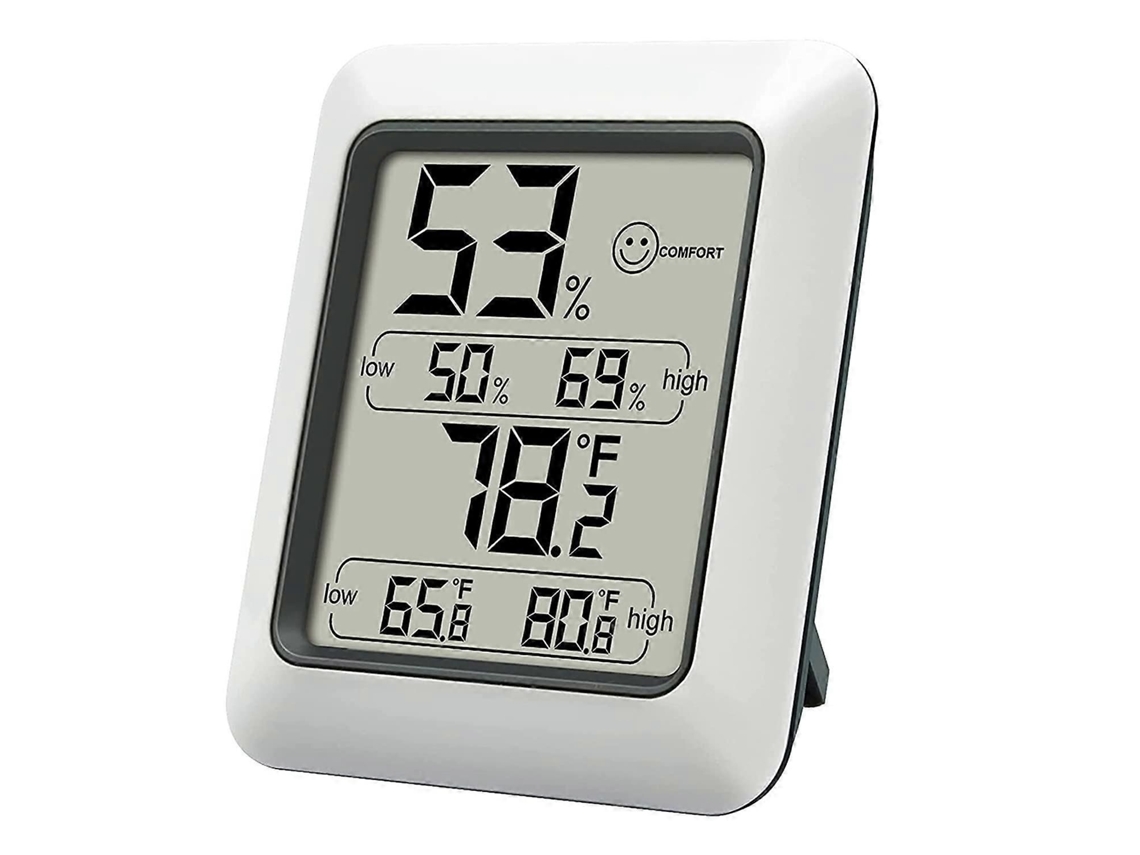 Termómetro Higrómetro Digital Lcd Com Sensor, Medidor De Temperatura E Humidade Para Interior - Elysve
