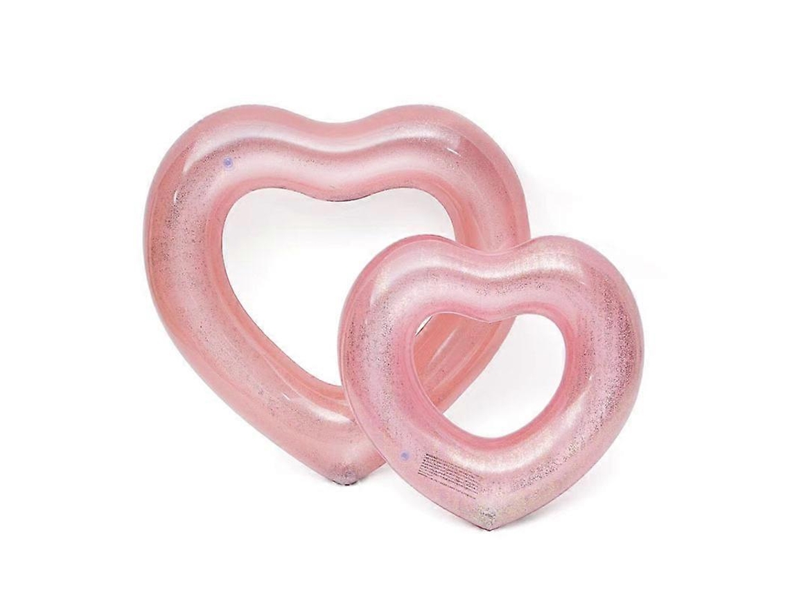 Hot Inflável Sweet Heart Natação Rings, Círculo de natação Rosa Vermelho Wiuos