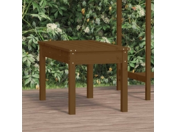 Vidaxl Banco De Jardim 80x44x45cm Madeira De Pinho Maciça Castanho-mel